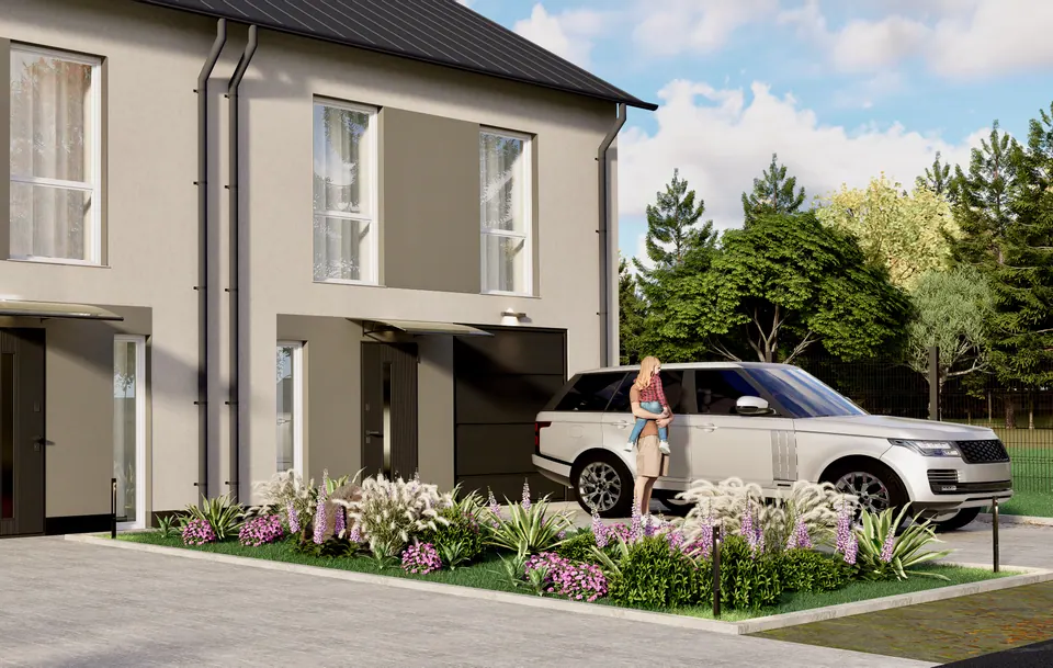 3D-Visualisierung einer Fassade für Innenarchitekten