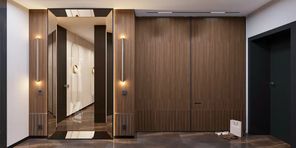 Прихожая — апартаменты в Нью-Йорке, 57 м²