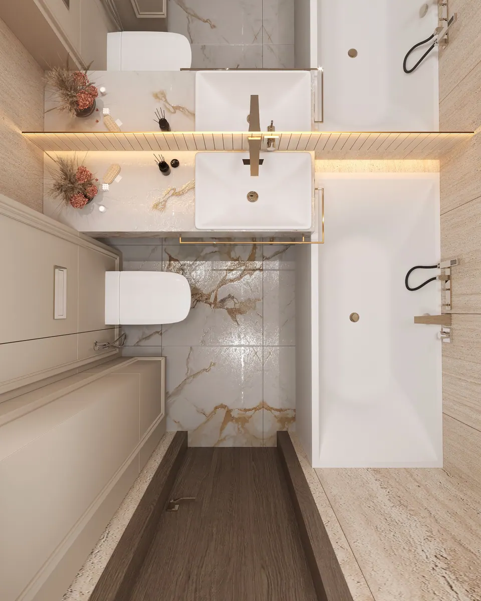 contemporary bathroom interior vienna austria