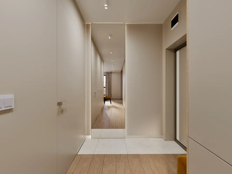 small hallway design in apartment