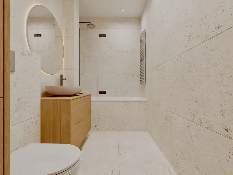 stylish apartment bathroom design