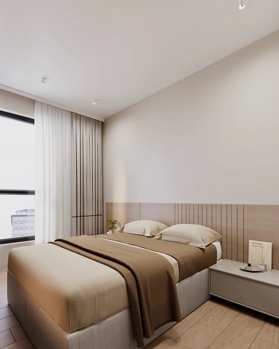 luxury bedroom interior by DUMSKAYA DESIGN