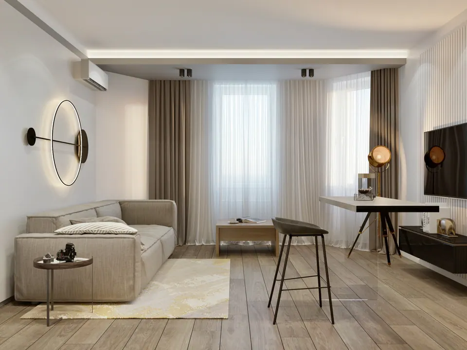 дизайн интерьера квартиры dumskaya design — Квартира 52 м², фото 3