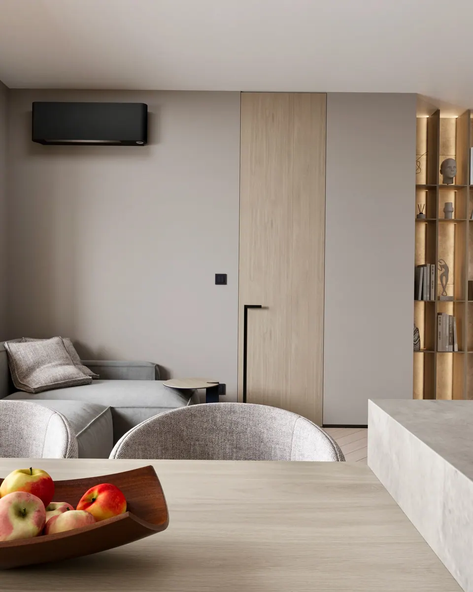 open concept kitchen and living room design