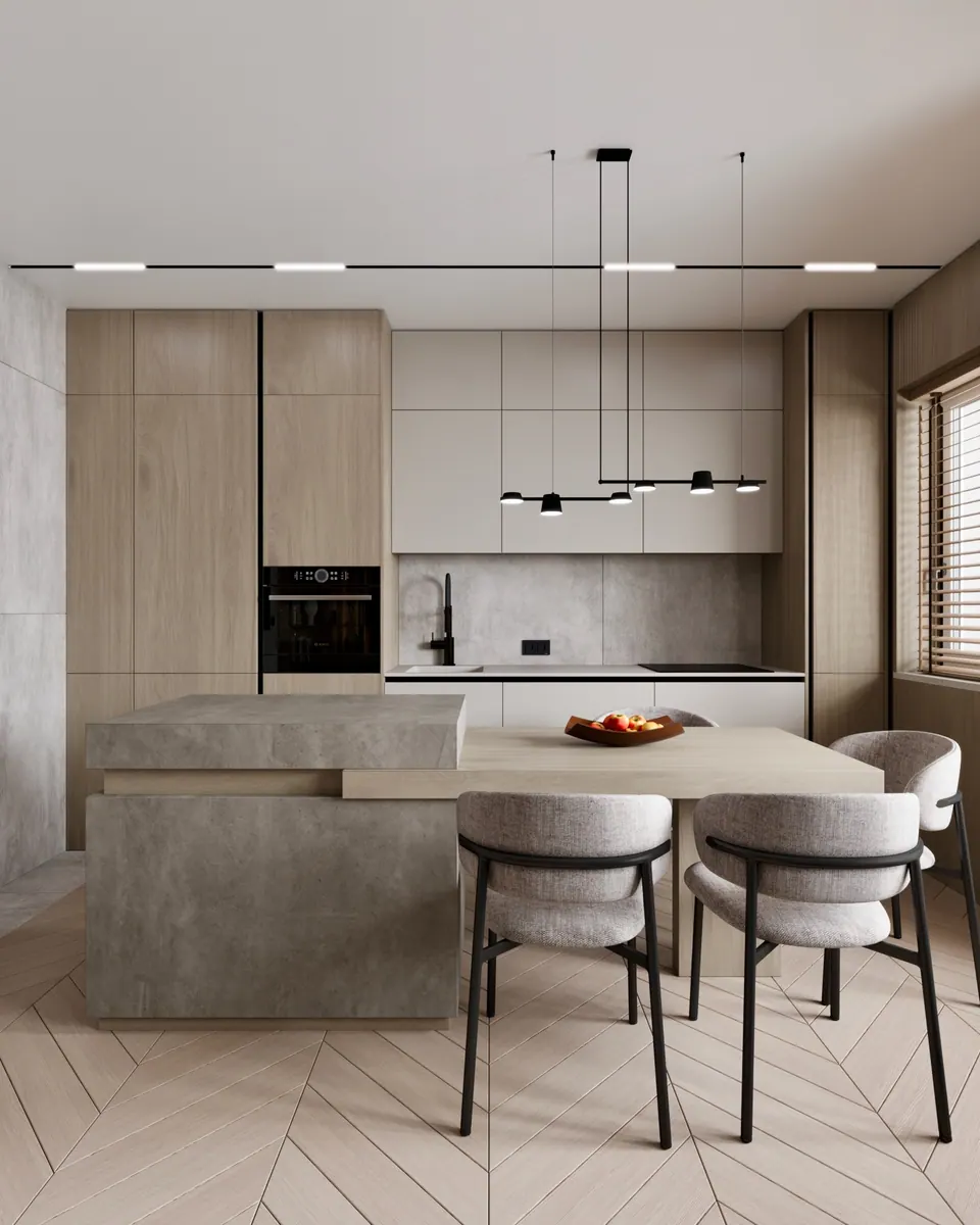minimalist kitchen layout