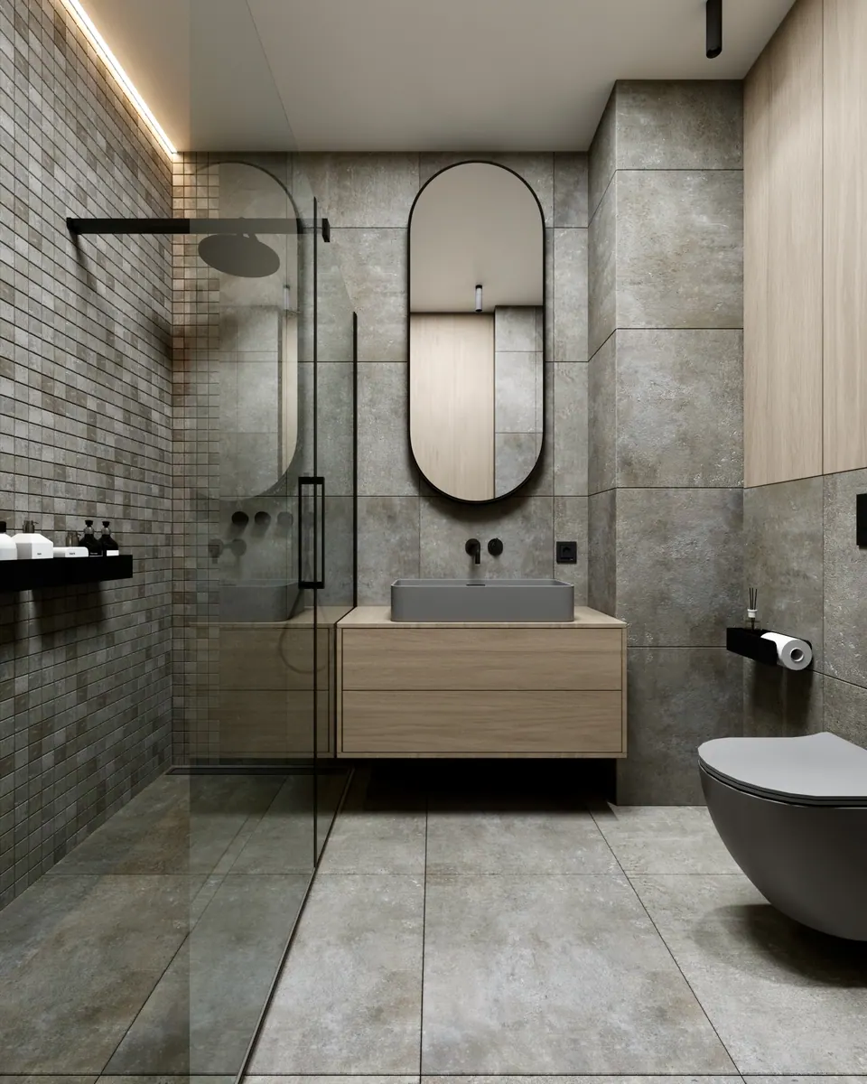 bathroom design in neutral colors