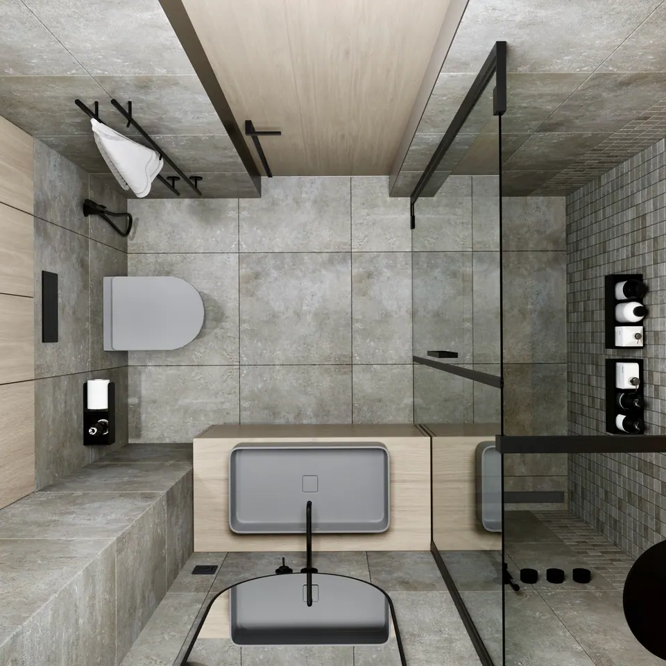 bathroom tiles and fixtures design