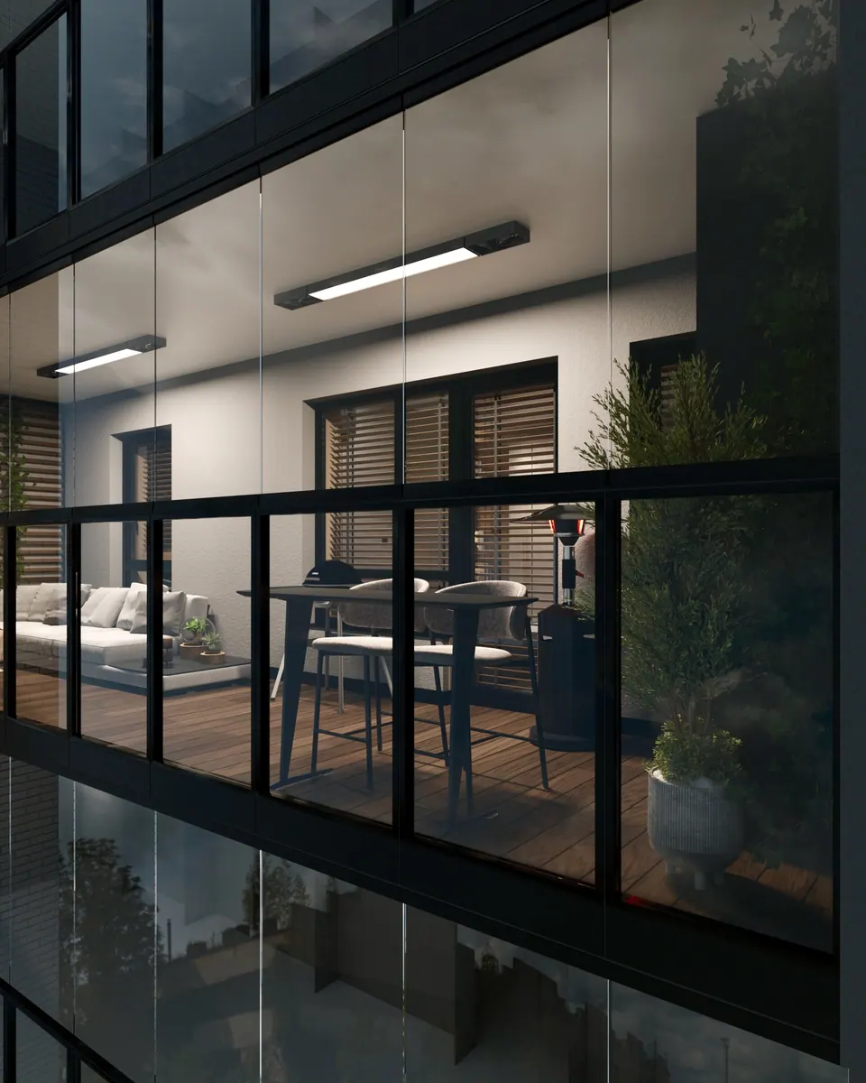 cozy balcony for city apartment