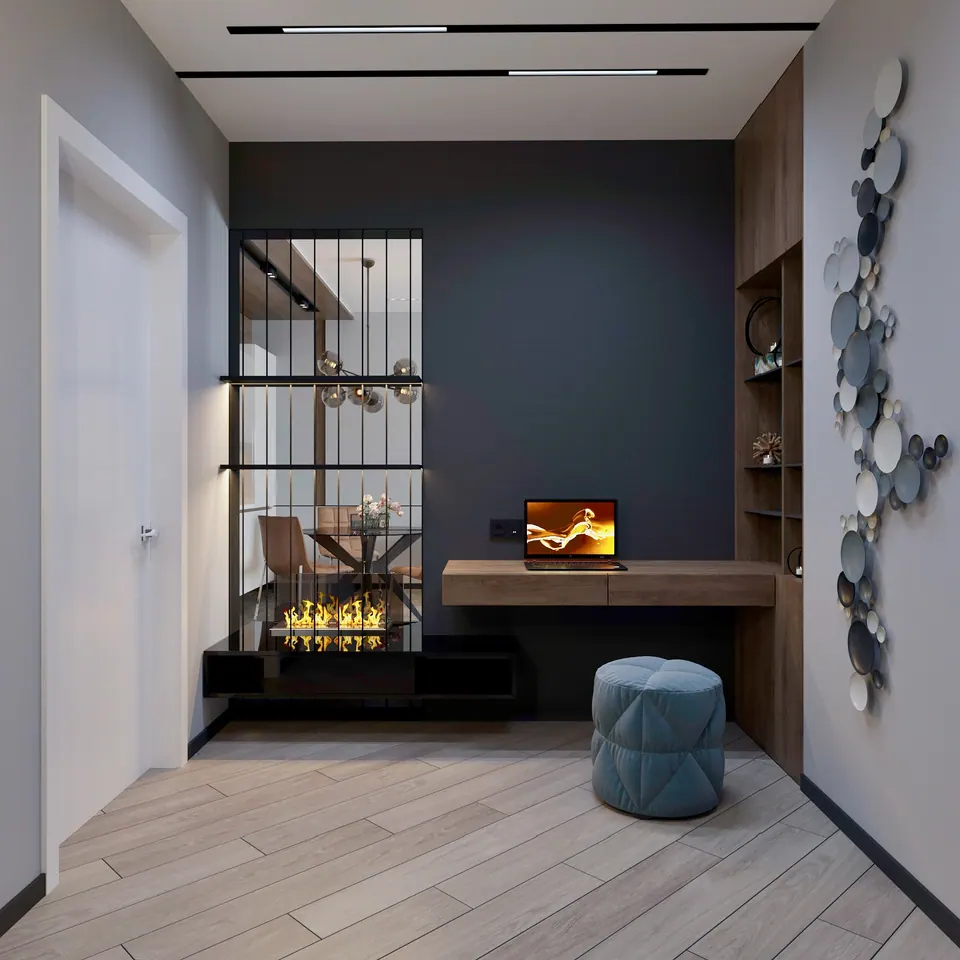 Innenarchitektur einer Wohnung mit Möbeln nach Maß