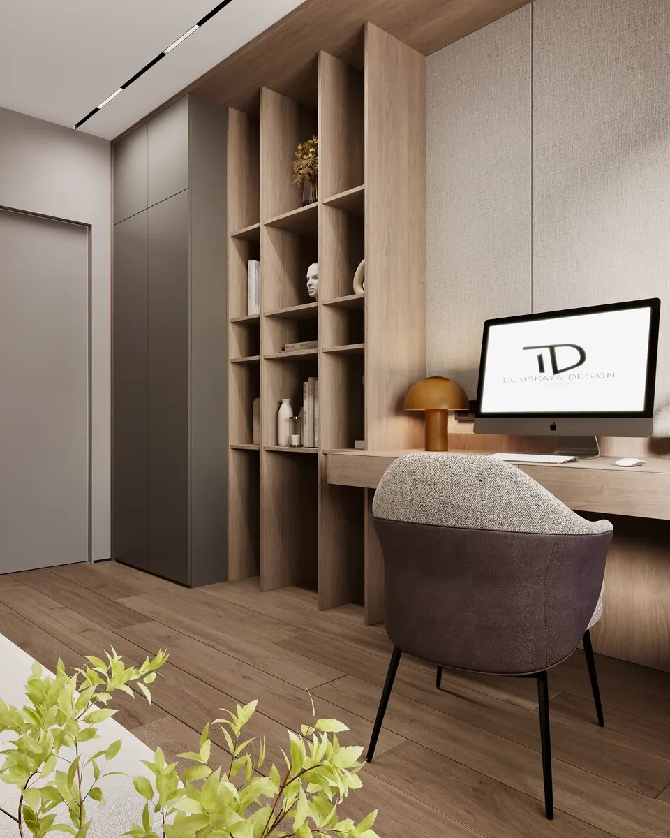 Arbeitszimmer in einer Wohnung, Krakau
