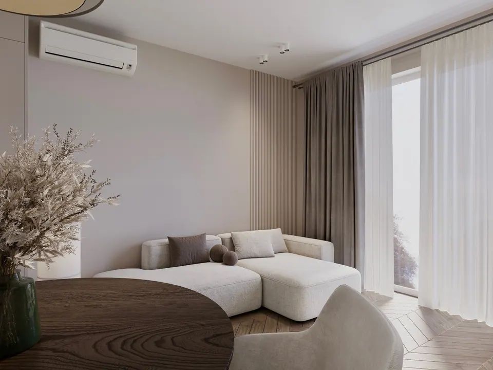 scandinavian style living room warsaw