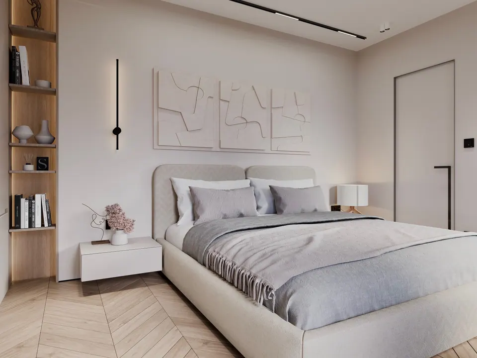 scandinavian style bedroom warsaw