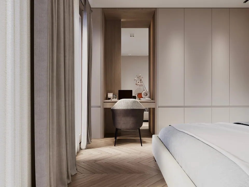workspace in the bedroom