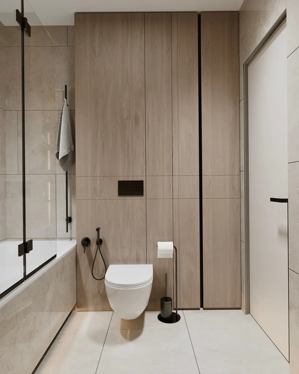 minimalistic bathroom renovation warsaw