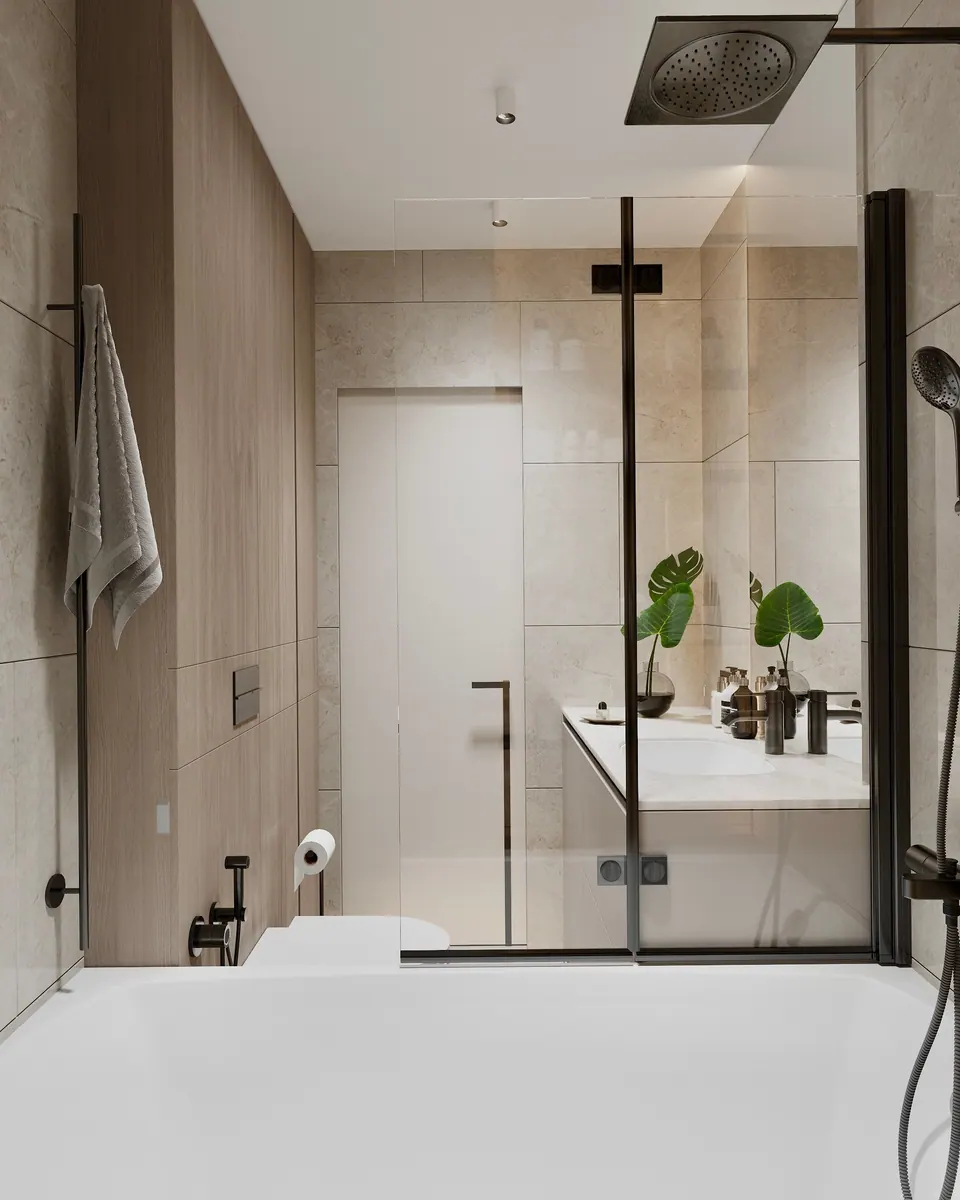 functional bathroom layout warsaw