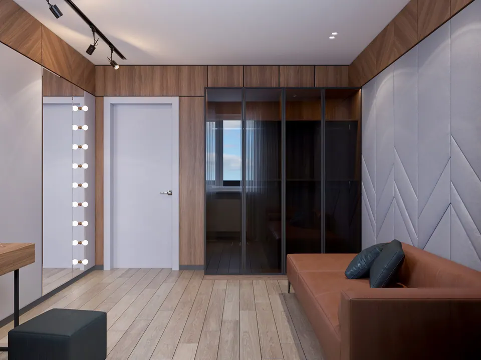 Schlafzimmer mit Maßmöbeln, Madrid, Spanien