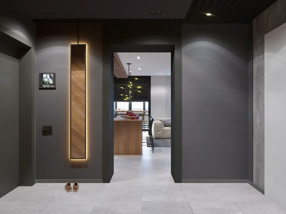 Eingebaute Schrankräume im modernen Interieur, Madrid, Spanien