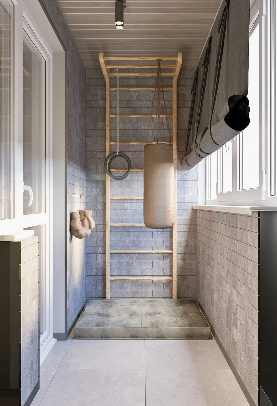 Terrasse — Apartment in Madrid, 107 m²