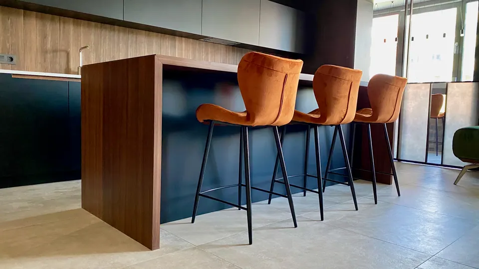 Planung Wohnzimmer mit Küche, Madrid, Spanien