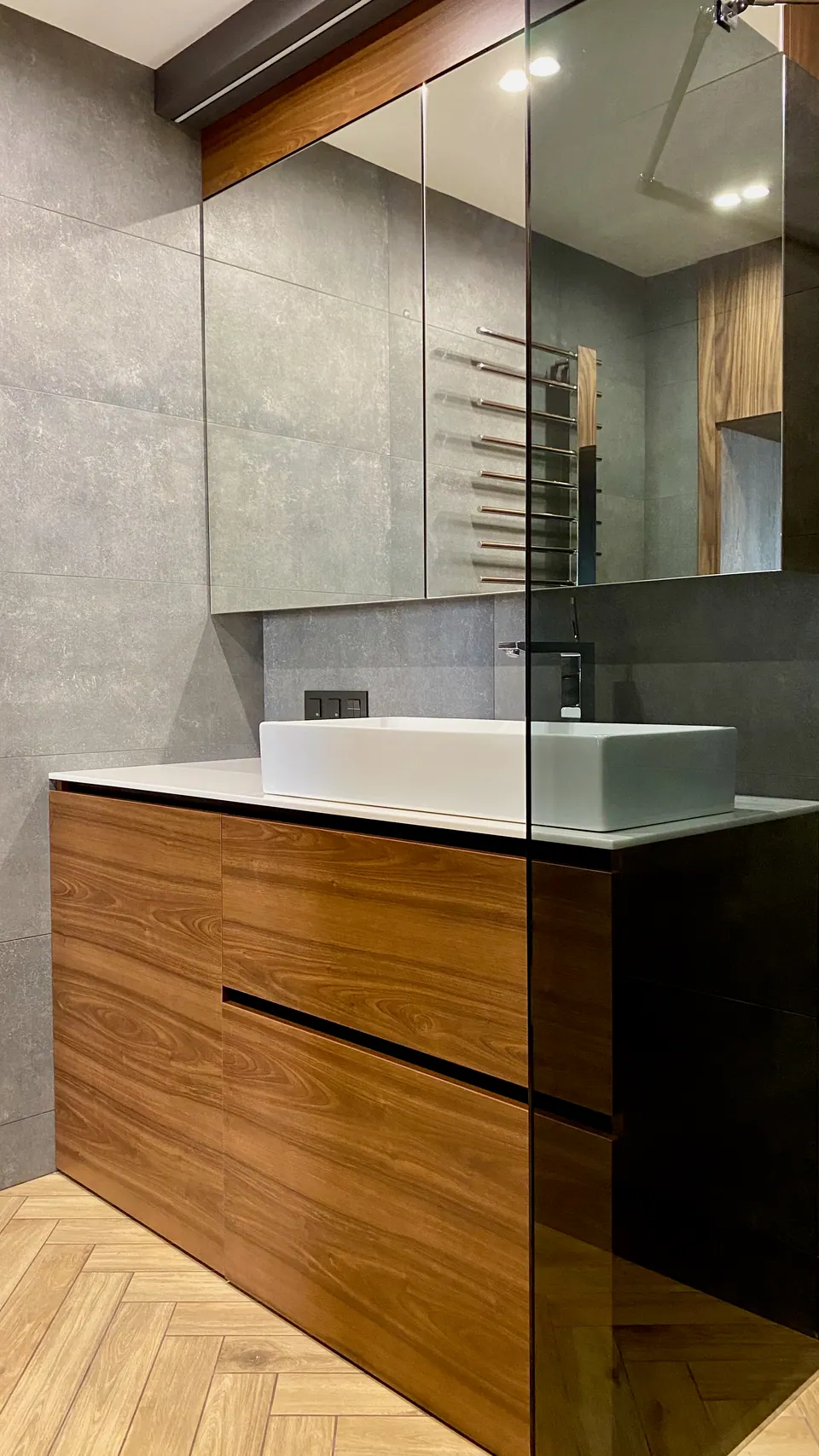 Badezimmer — Apartment in Madrid, 107 m²