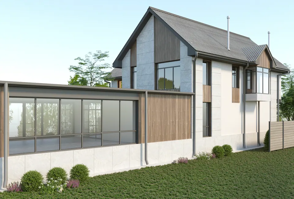 contemporary house facade architectural design Bratislava Slovakia