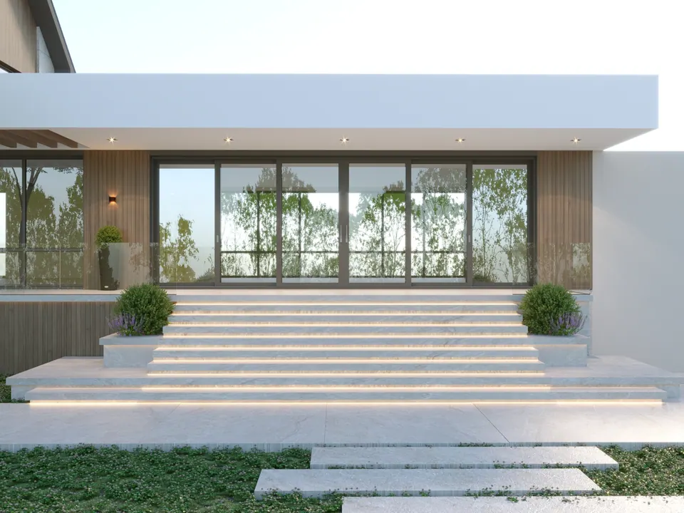 architectural visualization of residential house facade Bratislava Slovakia