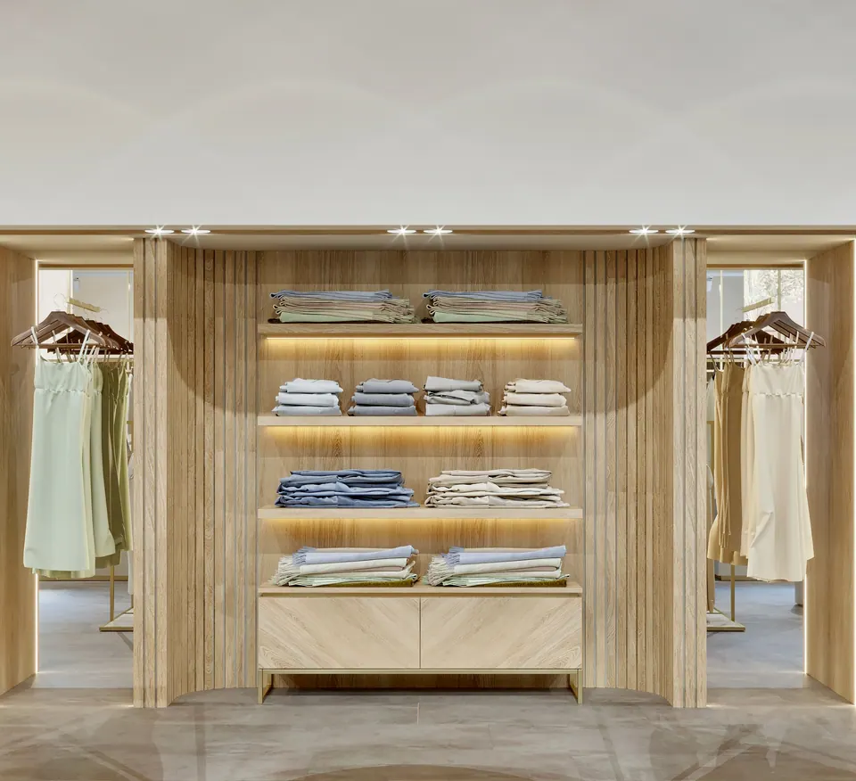 store furnishing with made-to-measure product displays