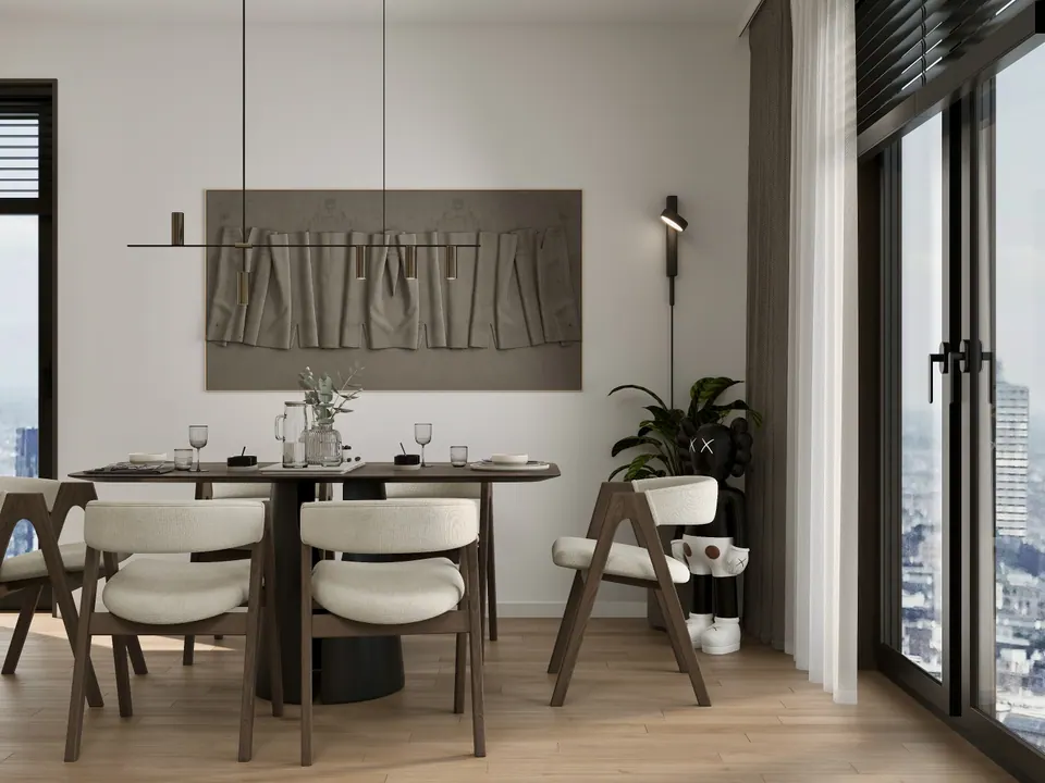 Wohnküche in modernem Design — Wohnung in Bratislava, Slowakei