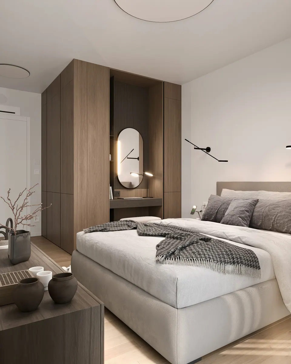 Modernes Schlafzimmer — Wohnung in Bratislava, Slowakei