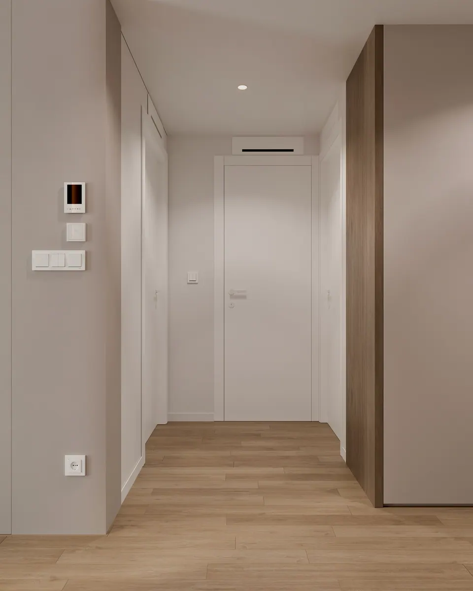 Modernes Schlafzimmerdesign — Wohnung im Metropolis, Bratislava, Slowakei