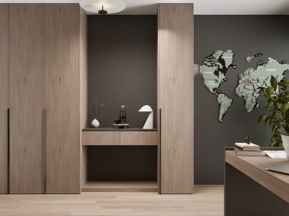 Modernes Arbeitszimmer fürs Homeoffice — Wohnung in Bratislava, Slowakei
