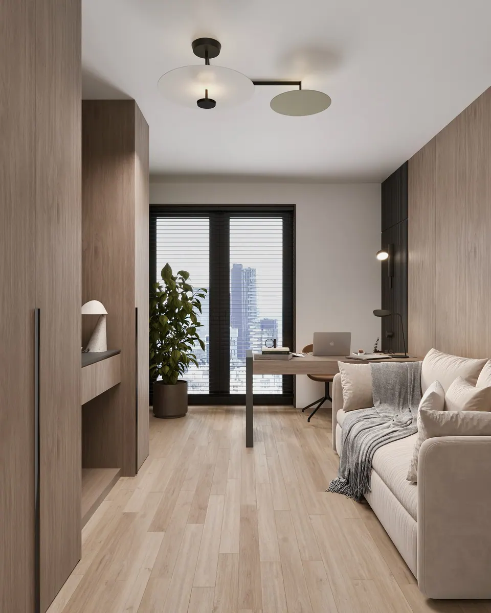 Modernes Homeoffice — Wohnung im Metropolis, Bratislava, Slowakei