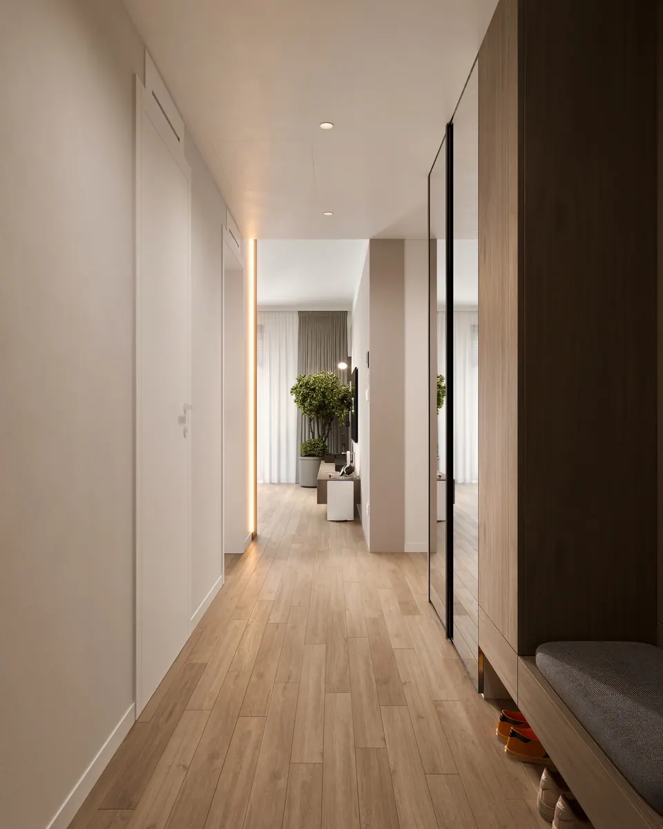 Planung des Vorraums — Wohnung im Metropolis, Bratislava, Slowakei, DUMSKAYA DESIGN