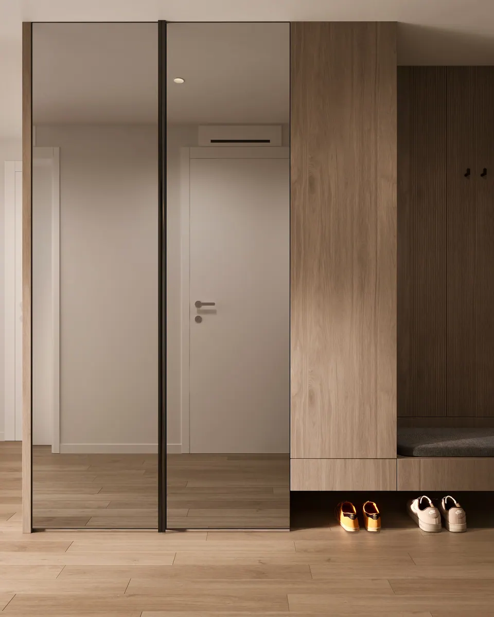 Vorraum in einer modernen Wohnung — Metropolis, Bratislava, Slowakei
