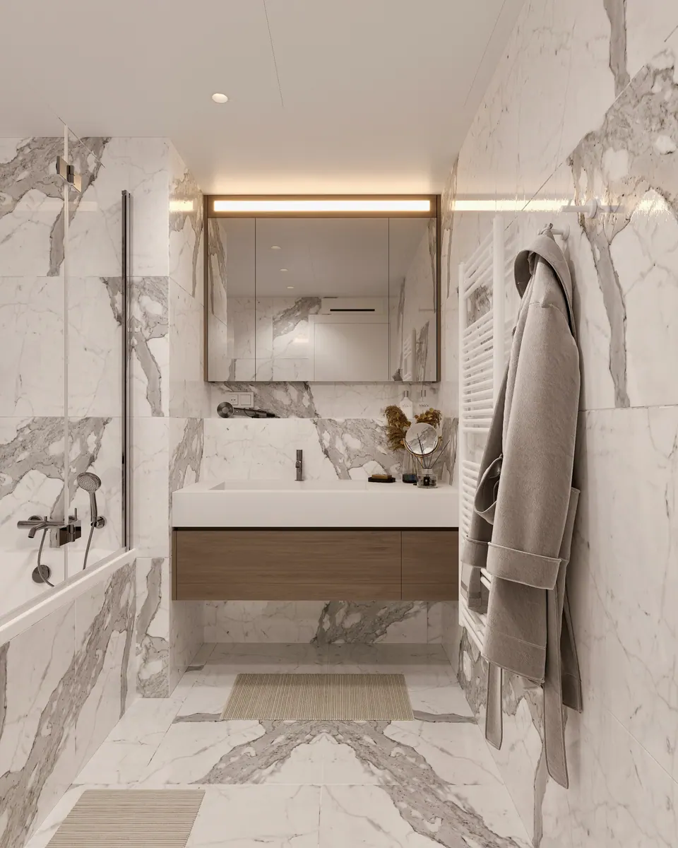 Badezimmer — Wohnung im Metropolis, Bratislava, Slowakei