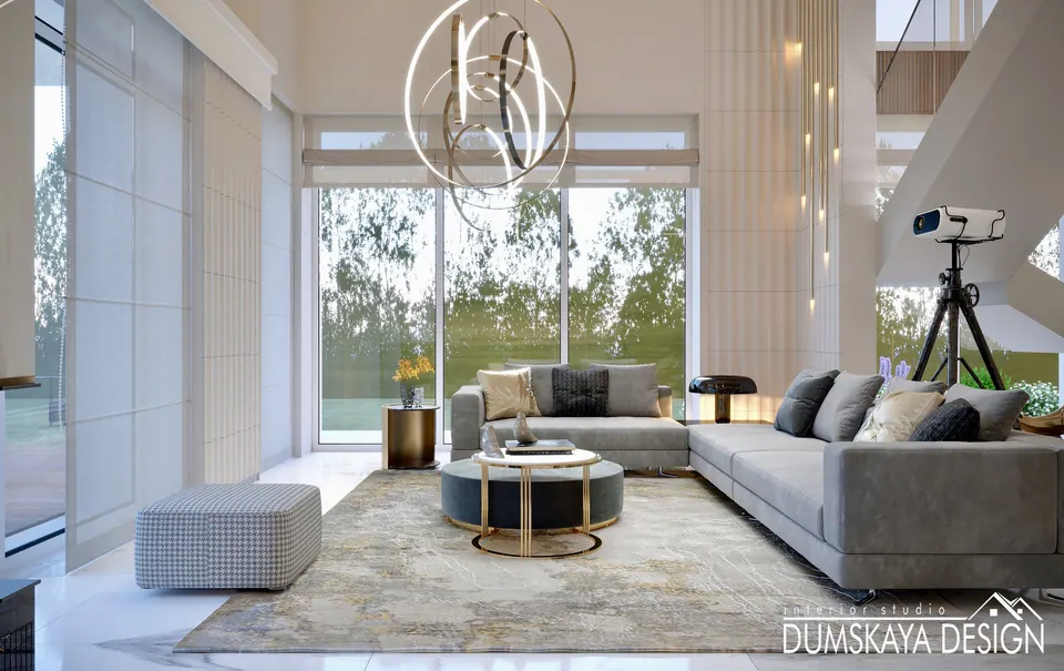 luxury villa interior design in modern style