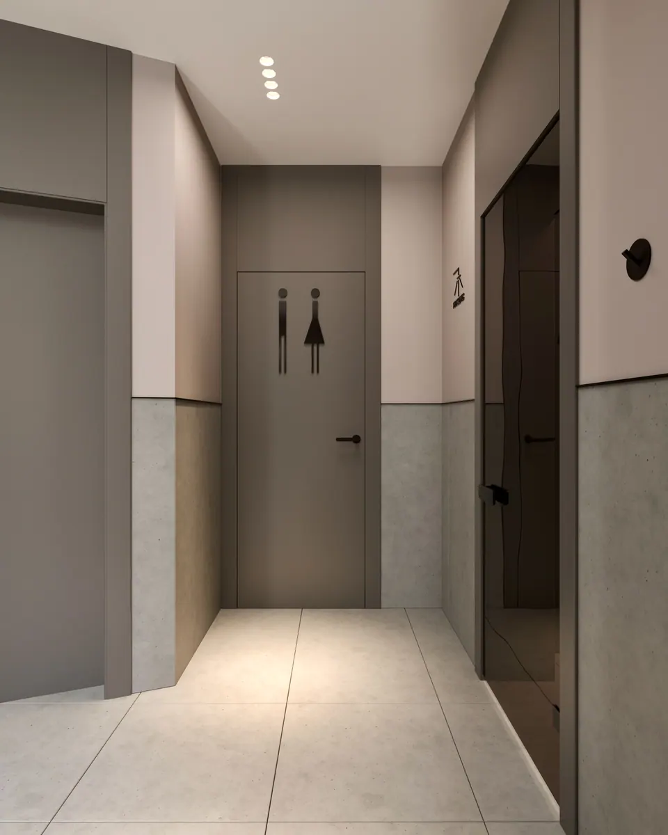 locker room interior sauna