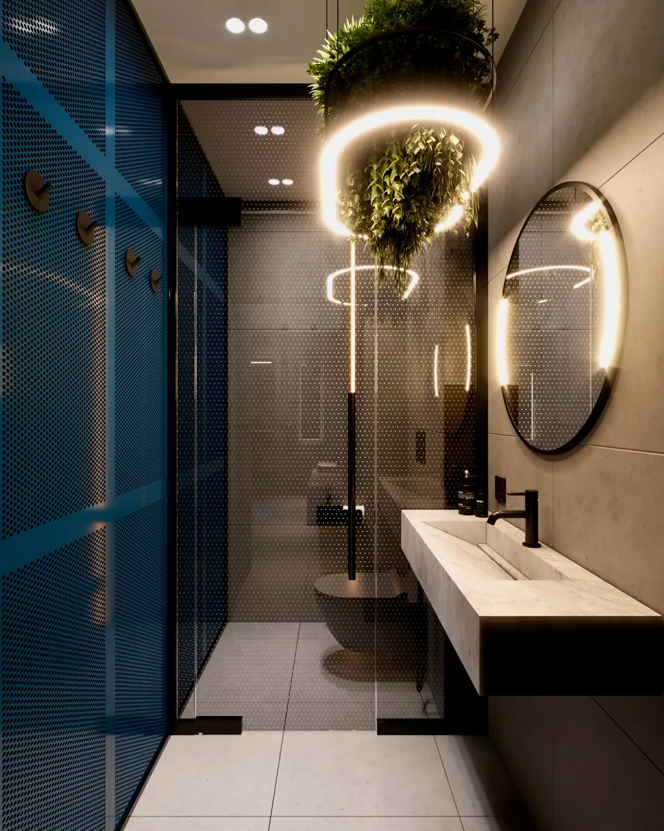 restroom interior sauna