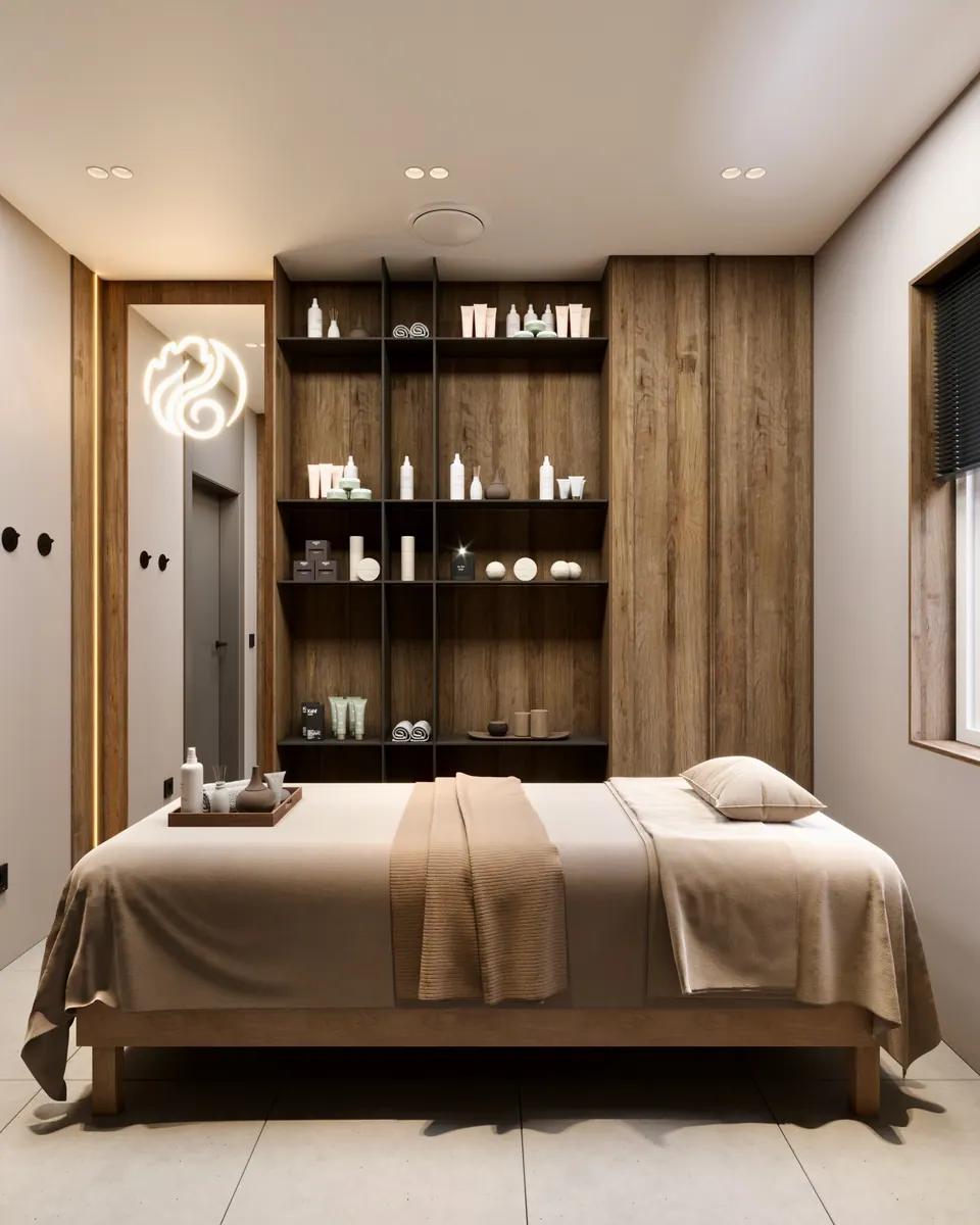 modern bathhouse interior