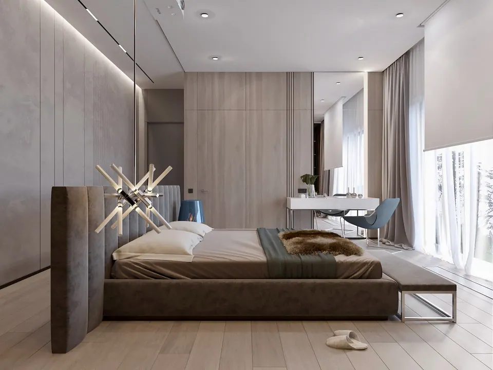 Wohnzimmer mit Designermöbeln nach Maß, Burgas, Bulgarien