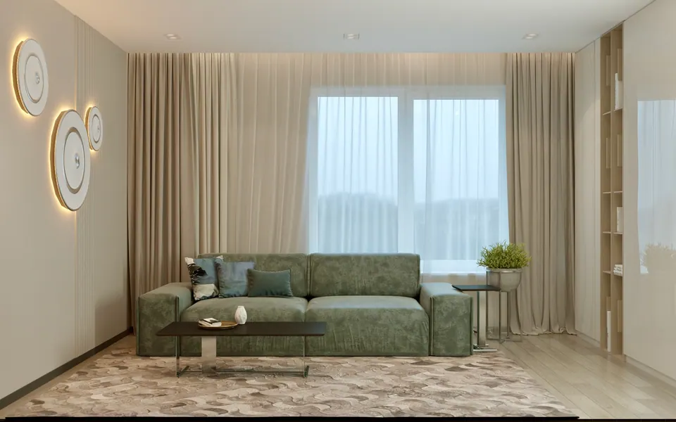 cozy ambiance in high-end living room