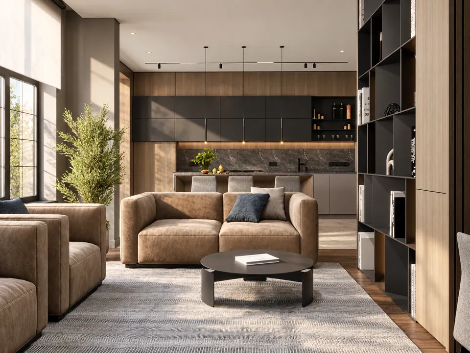 Luxury interior design project of an apartment in bratislava