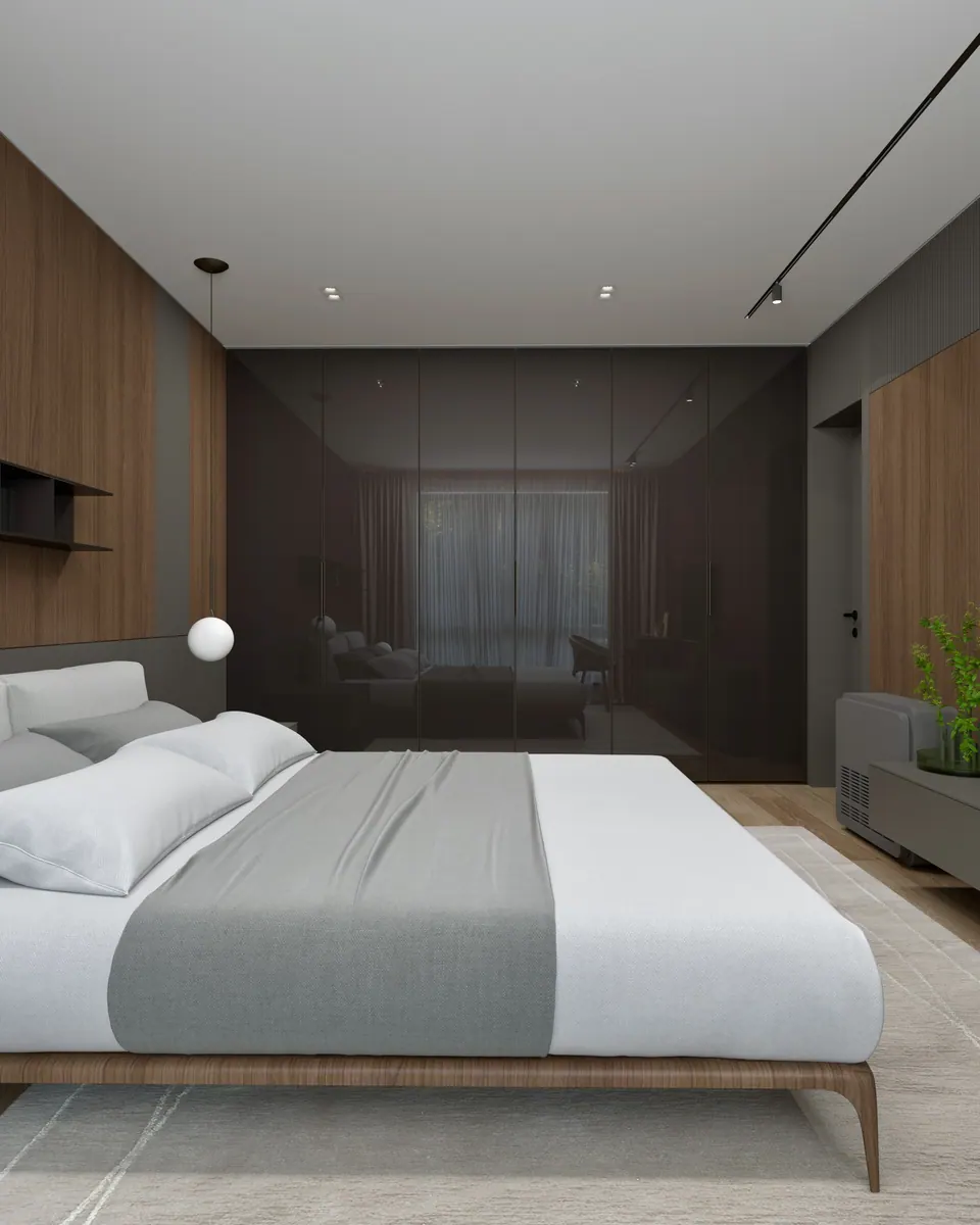 Schlafzimmer einer Maisonette-Wohnung — Bratislava