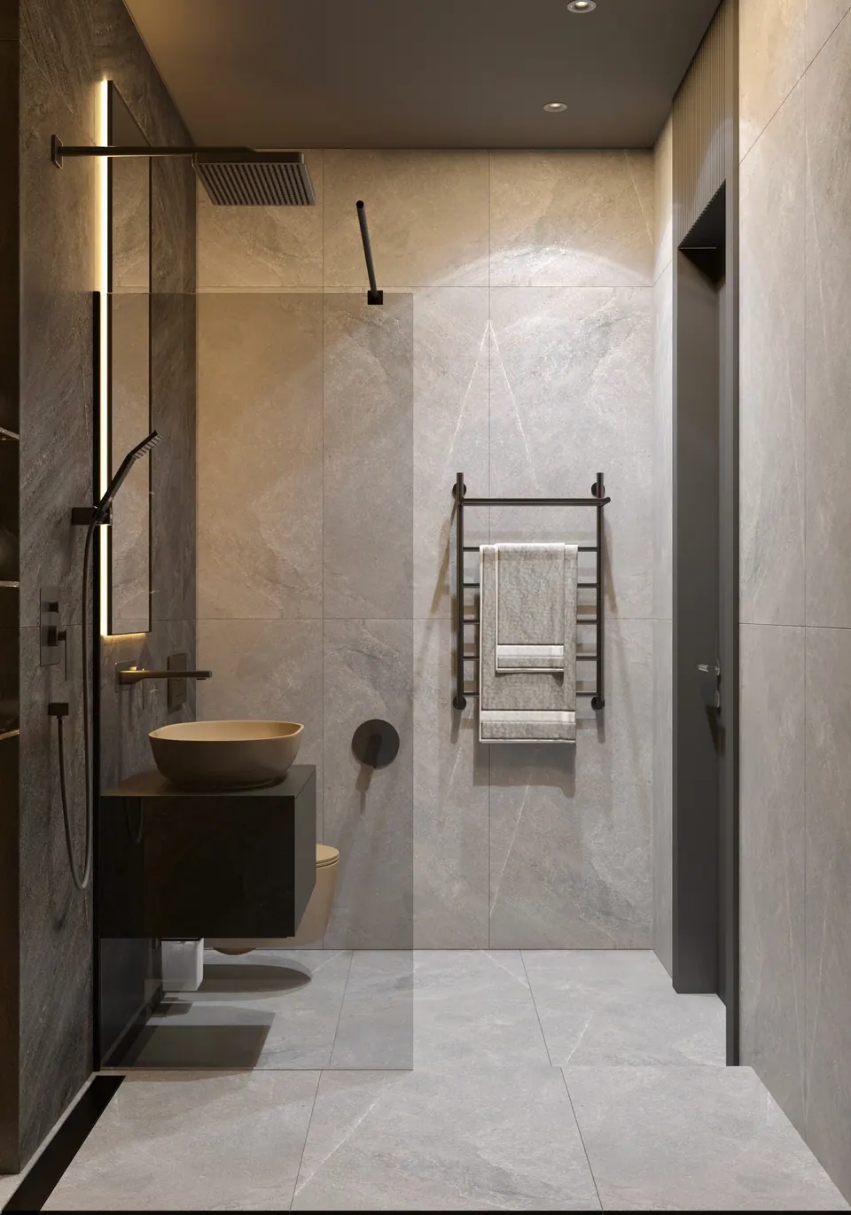 Badezimmer mit moderner Sanitärausstattung — Bratislava