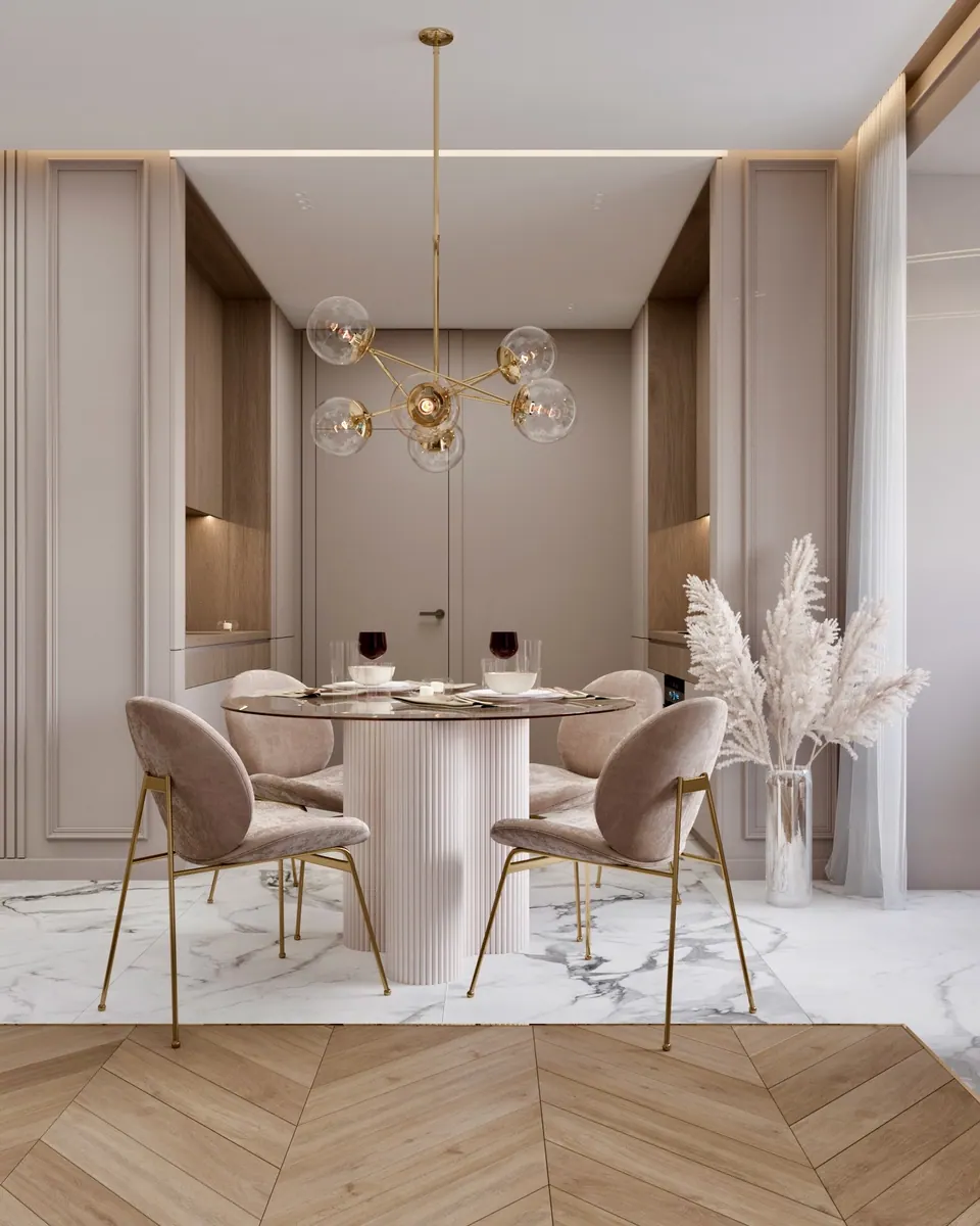 Obývačka s kuchyňou — byt v Kyjeve, 119 m²