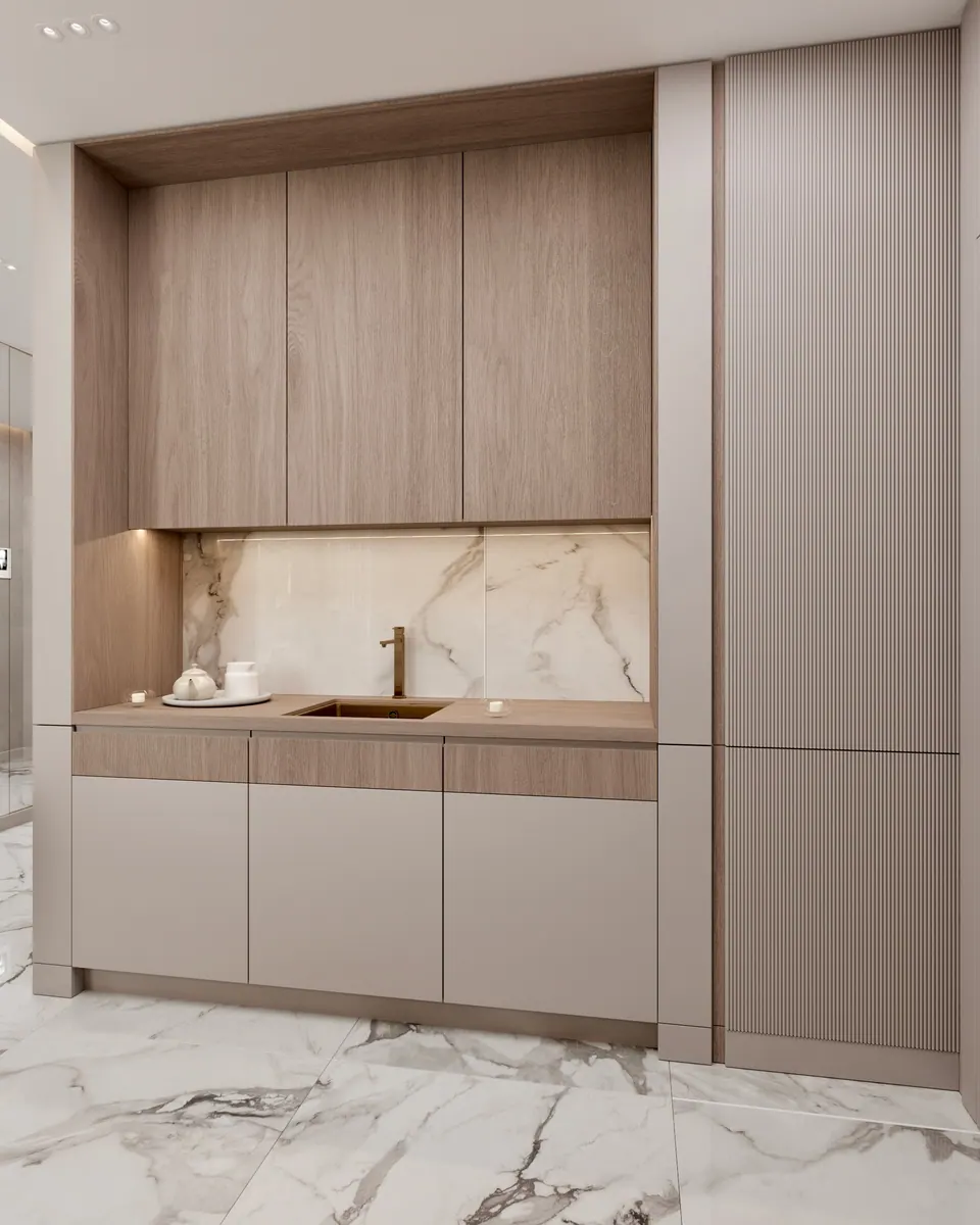 Obývačka s kuchyňou — byt v Kyjeve, 119 m²