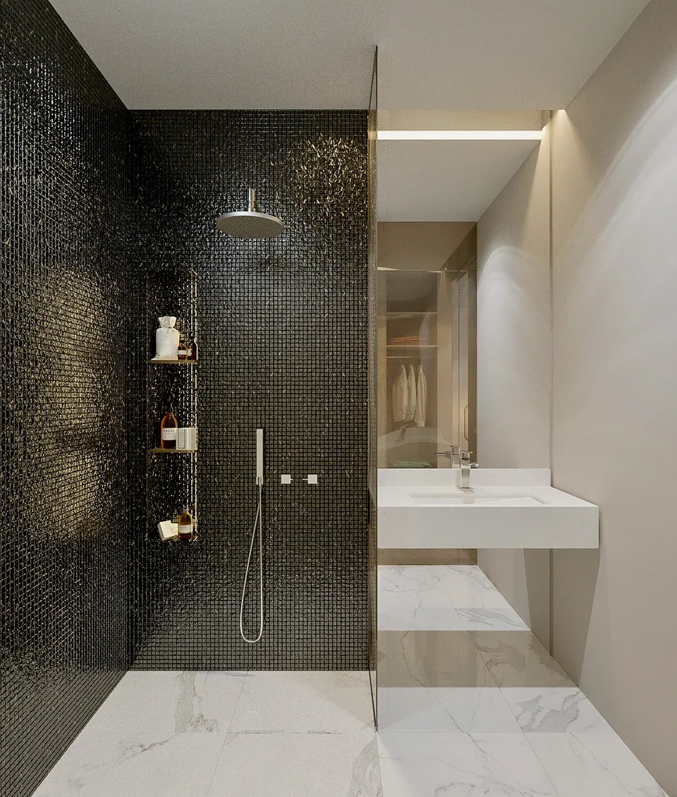 elegant lighting in modern bathroom varna bulgaria