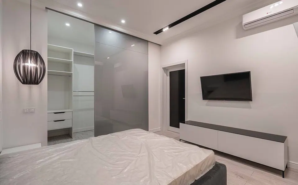 custom wardrobe in high-end bedroom varna bulgaria