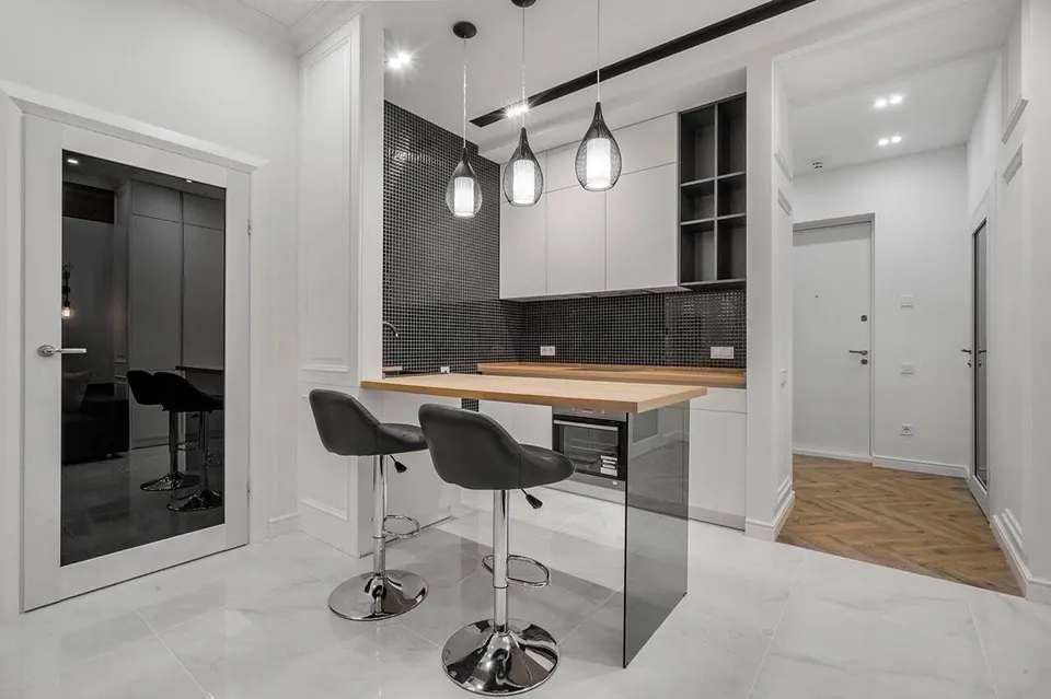 marble island in luxury kitchen varna bulgaria