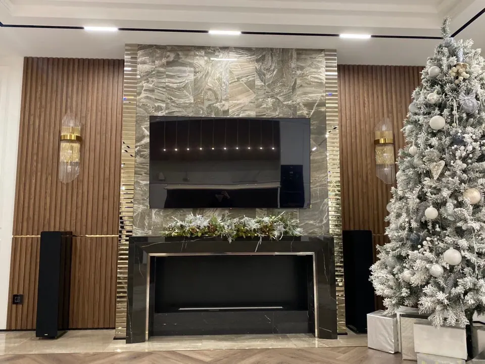 Obývačka s kuchyňou — byt v Londýne, 120 m²
